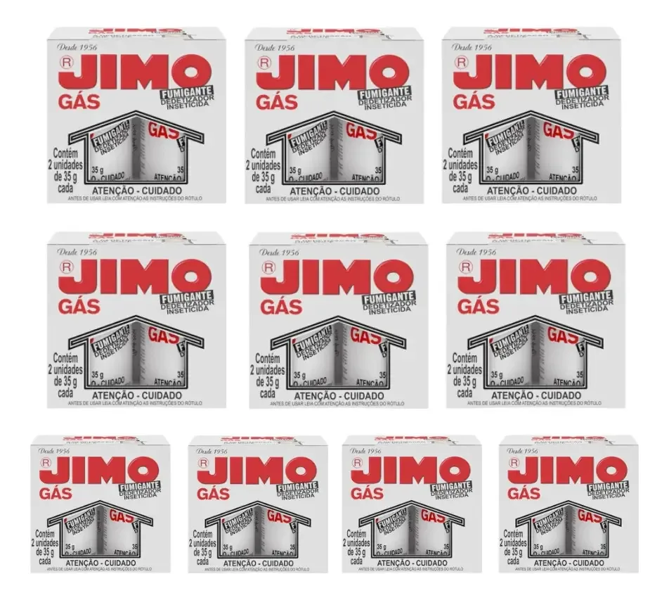 Jimo Gás Formiga Barata 20 Tubos 35g