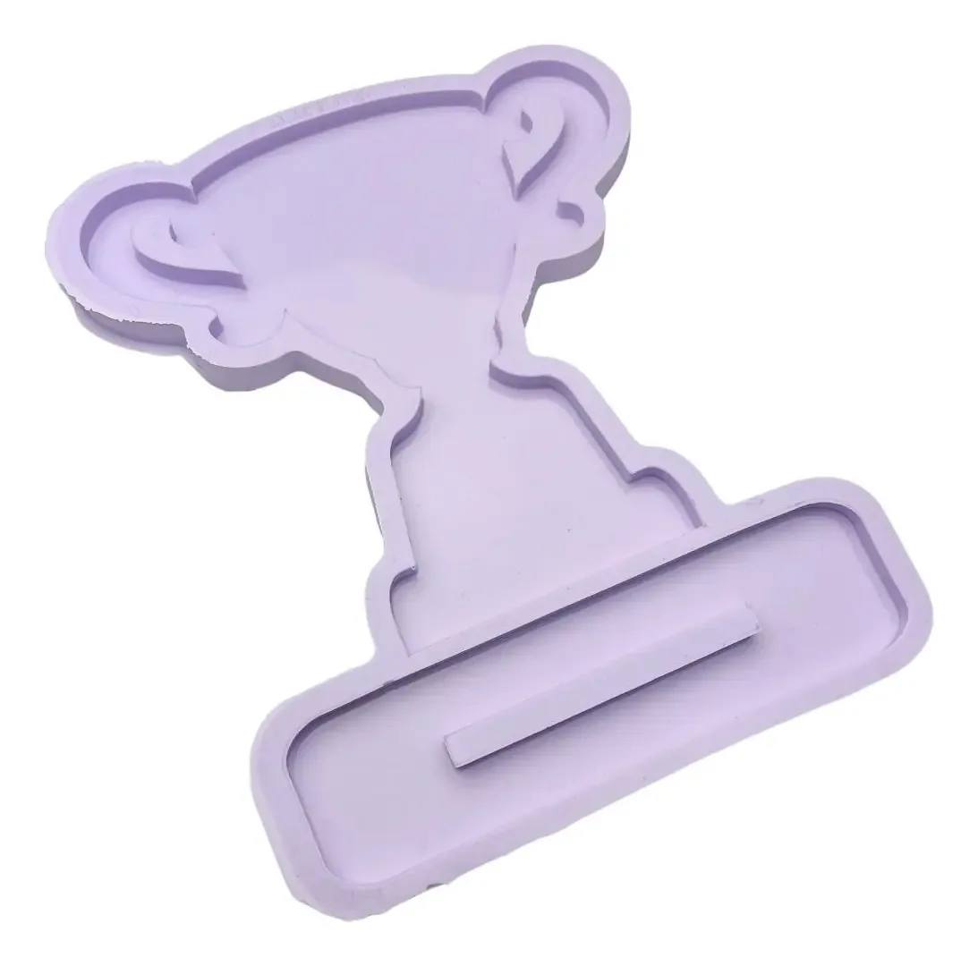 Molde De Silicone Para Resina Placa Troféu 13cm Lilás Estúdio Lilac