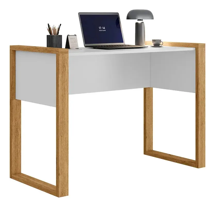 Escrivaninha Home Office Lume Freijó/branca M Casa Moveis