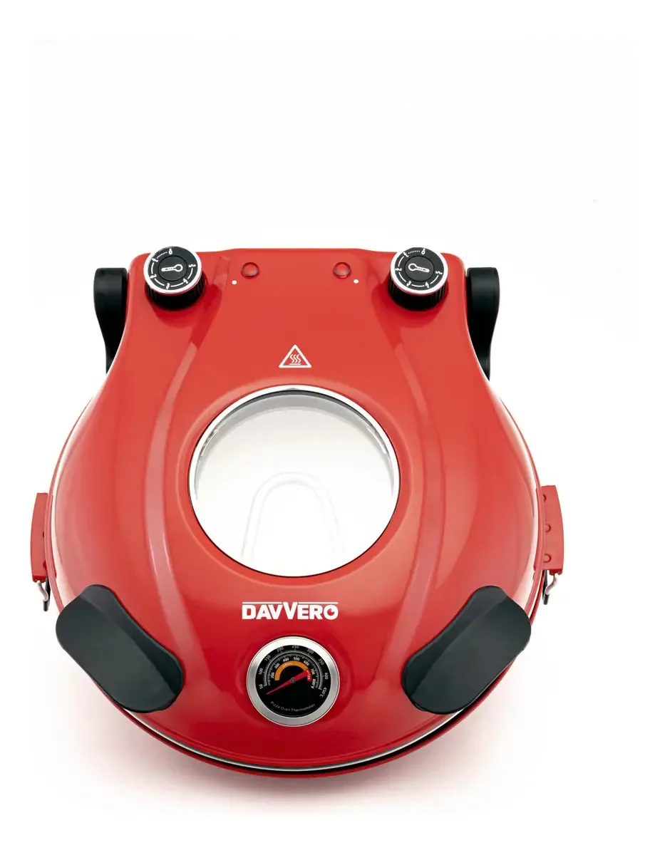 Forno Elétrico Para Pizza Davvero Cor Vermelho