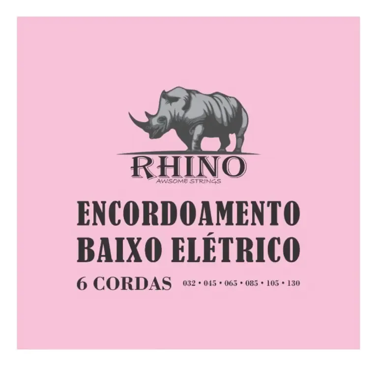 Encordoamento Baixo Eletrico 6 Cordas Rhino
