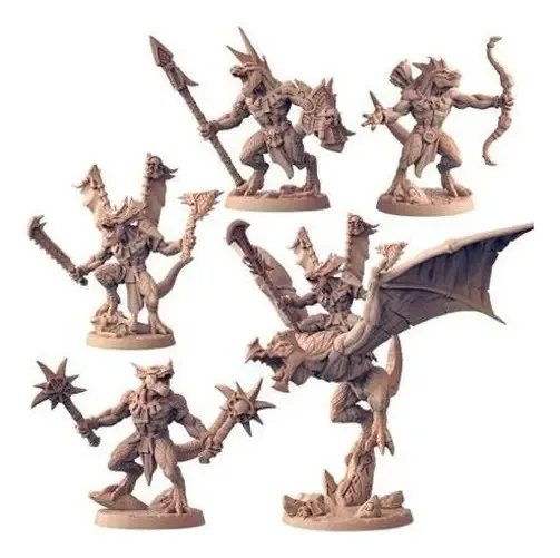 Kit Miniaturas Lagartos Lizards Escala 72mm Rpg