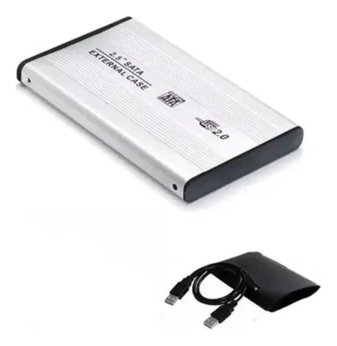 Case Para Hd Externo Hmaston Usb 3.0 2.5 Hdd Hm-2530 - Full Cor Prata