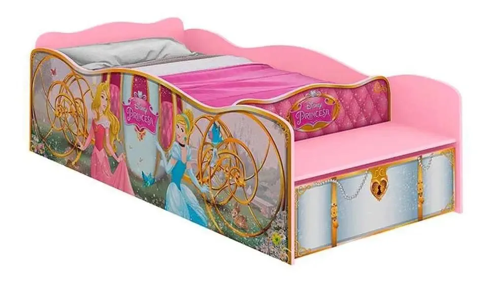 Cama Princesas Disney Premium Rosa