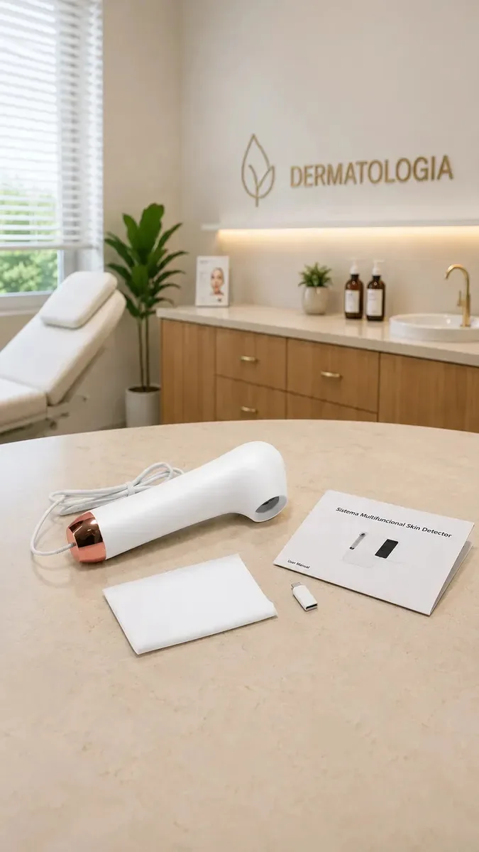 Dermatoscópio Multifuncional Lupa Dermatológica Pele