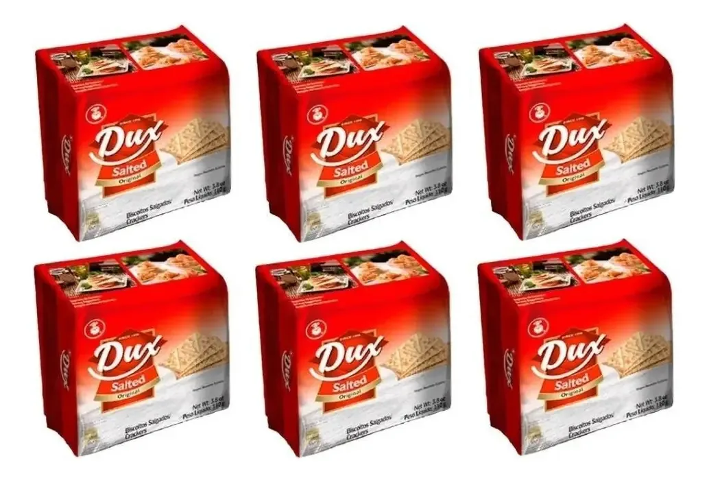 Kit com 6 Biscoitos Dux Salgados 110g