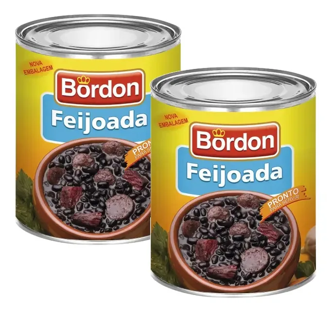 Kit 2 Feijoada Bordon Lata 830g
