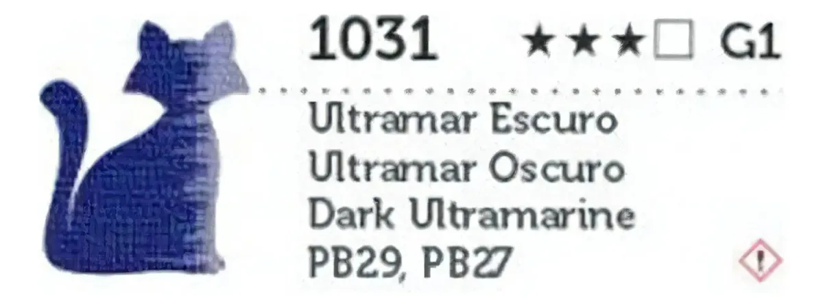 Tinta Óleo Transparente 20ml Gato Preto Ultramar Escuro Para Pintura Artística