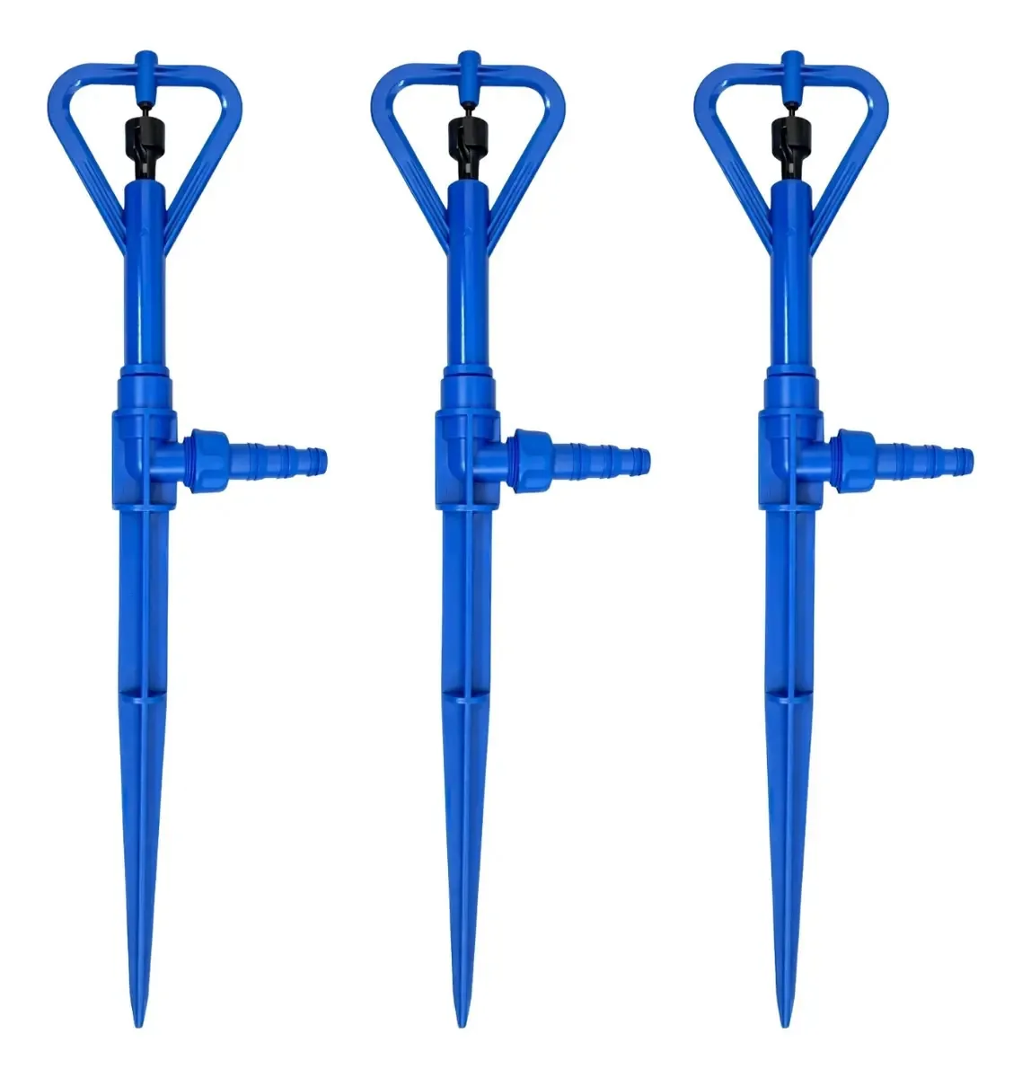 3 Aspersor Microaspersor C/ Haste P4 Irrigação Hortas Jardim