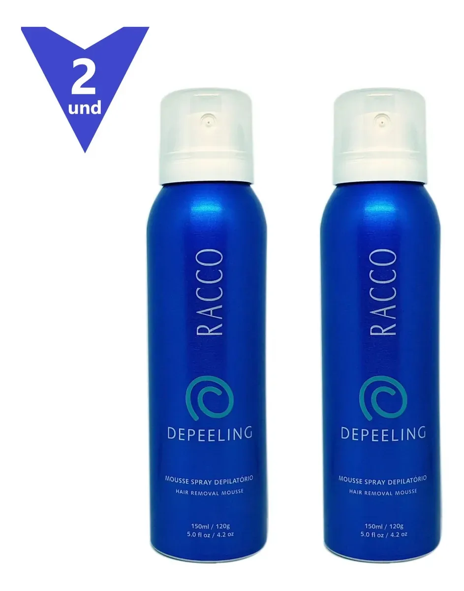 2 Depilador Depeeling Racco 150ml Facil E Pratico