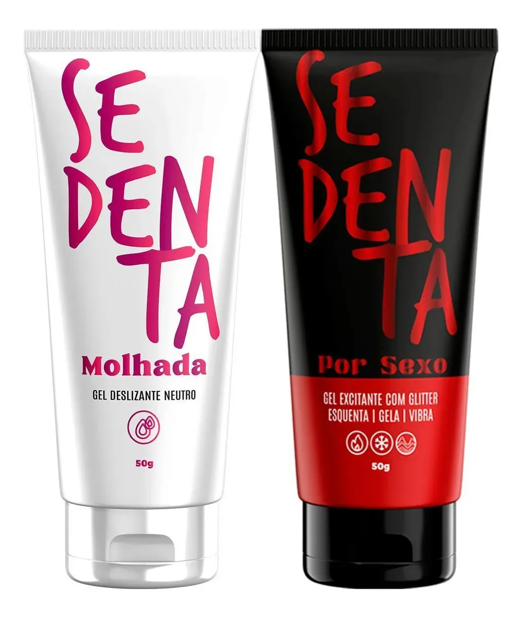 Kit Lubrificante Neutro E Gel Térmico Vibrante Sedenta