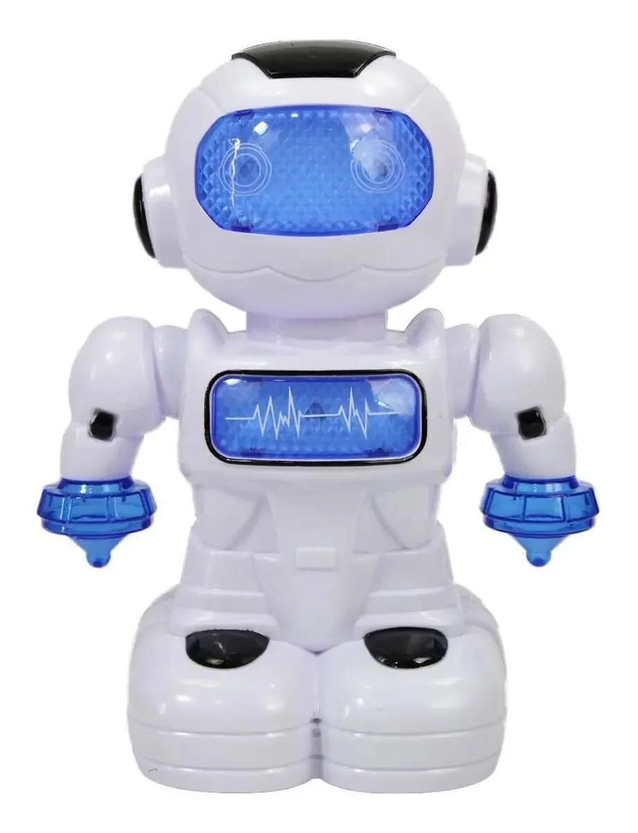 Brinquedo Robô Dançarino Toca Música E Dança Com Led's