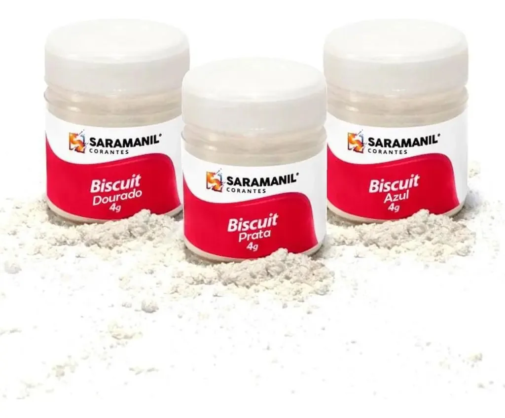 Kit Pó Camaleão 3 Cores Para Biscuit Saramanil