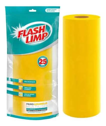 Flanela Pano Para Limpeza Multiuso Fácil Destacar 50 Panos