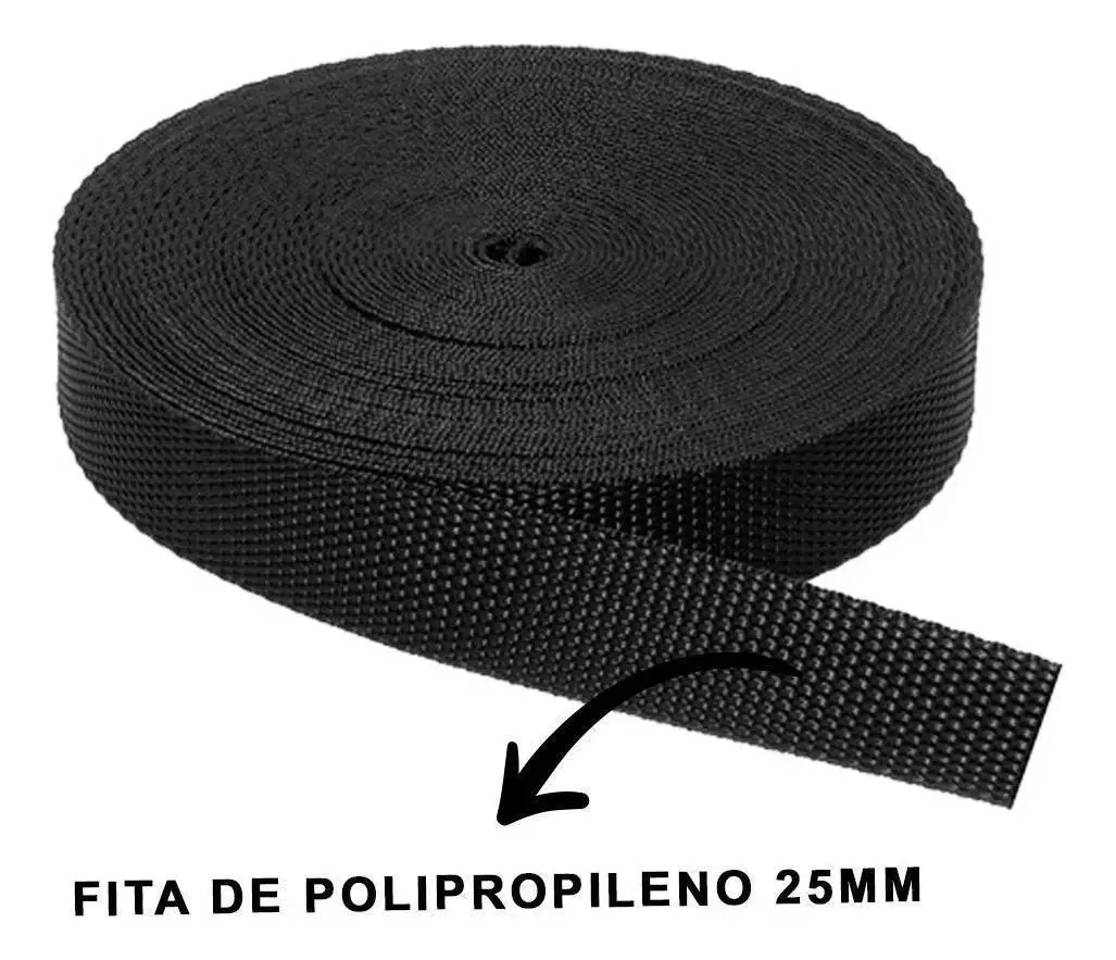 Fita Cinta Rígida 25mm Polipropileno Para Confecção - 50m