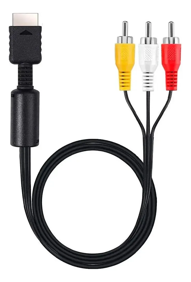 Cabo Para Playstation 2 Com Rca + Plug Play Com 1,5 Metros