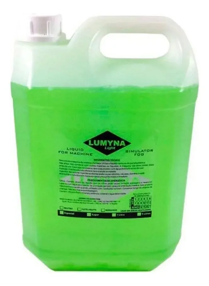 Líquido Para Máquina De Fumaça Lumyna Light Morango 5 Litros