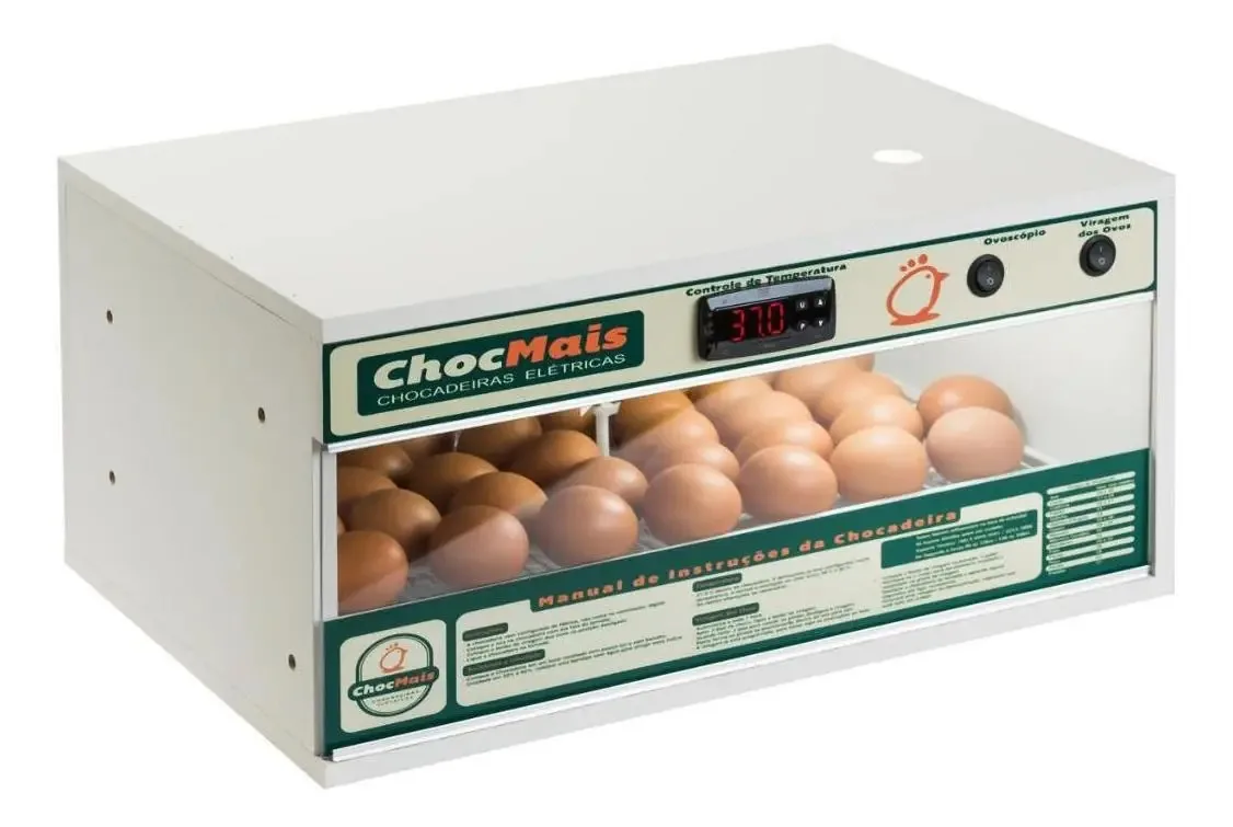 Chocadeira Automática Chocmais 80 Ovos Com Ovoscópio