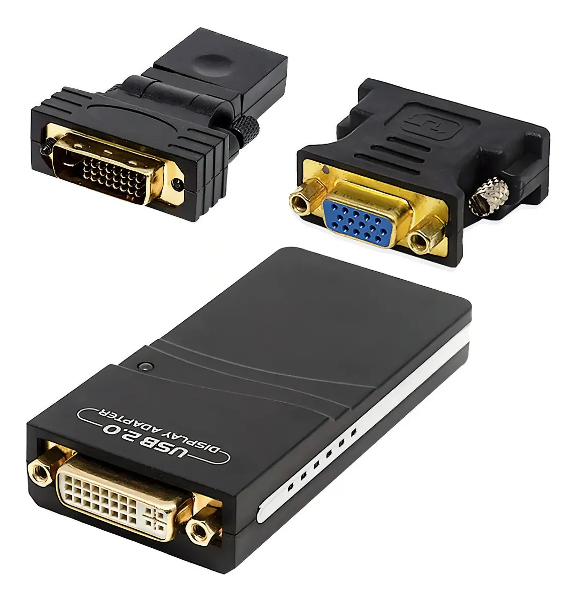 Adaptador HDMI USB 1 Saída 3 Entradas Preto SC 8767