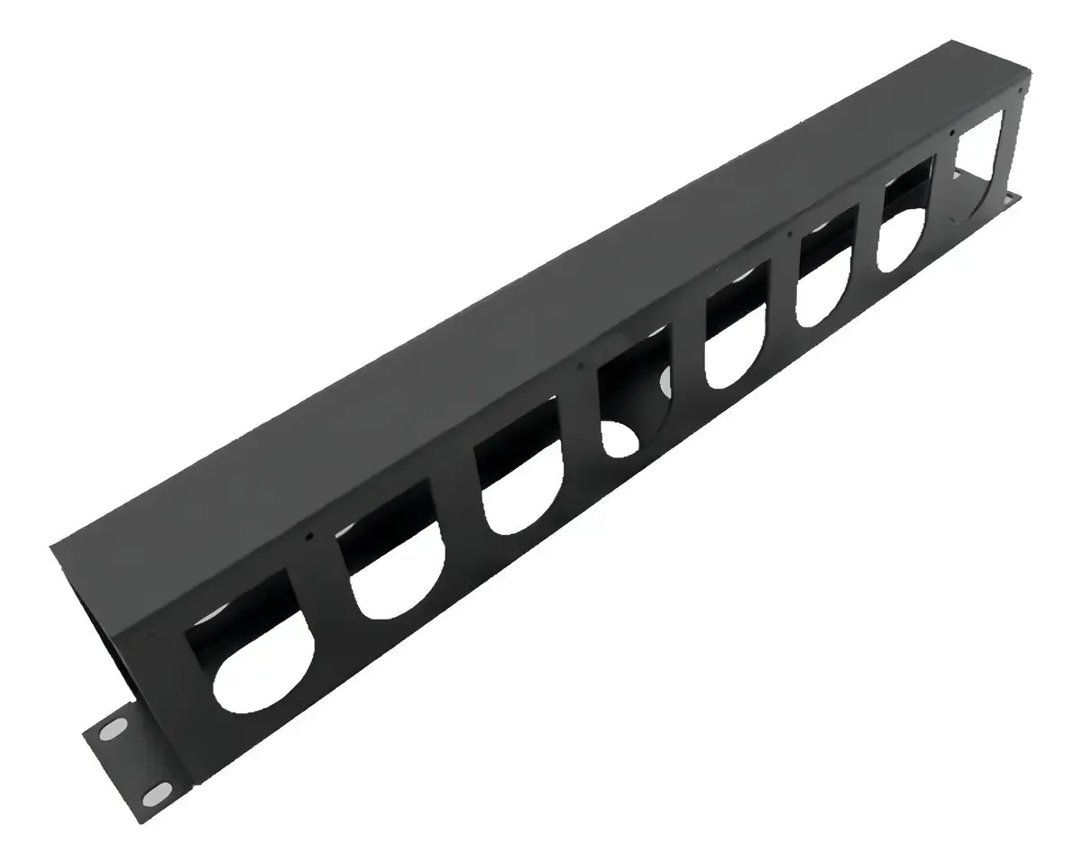 Guia de Cabo Horizontal 1U 19'' CONTATO Modelo 629 para Racks e Cabeamento