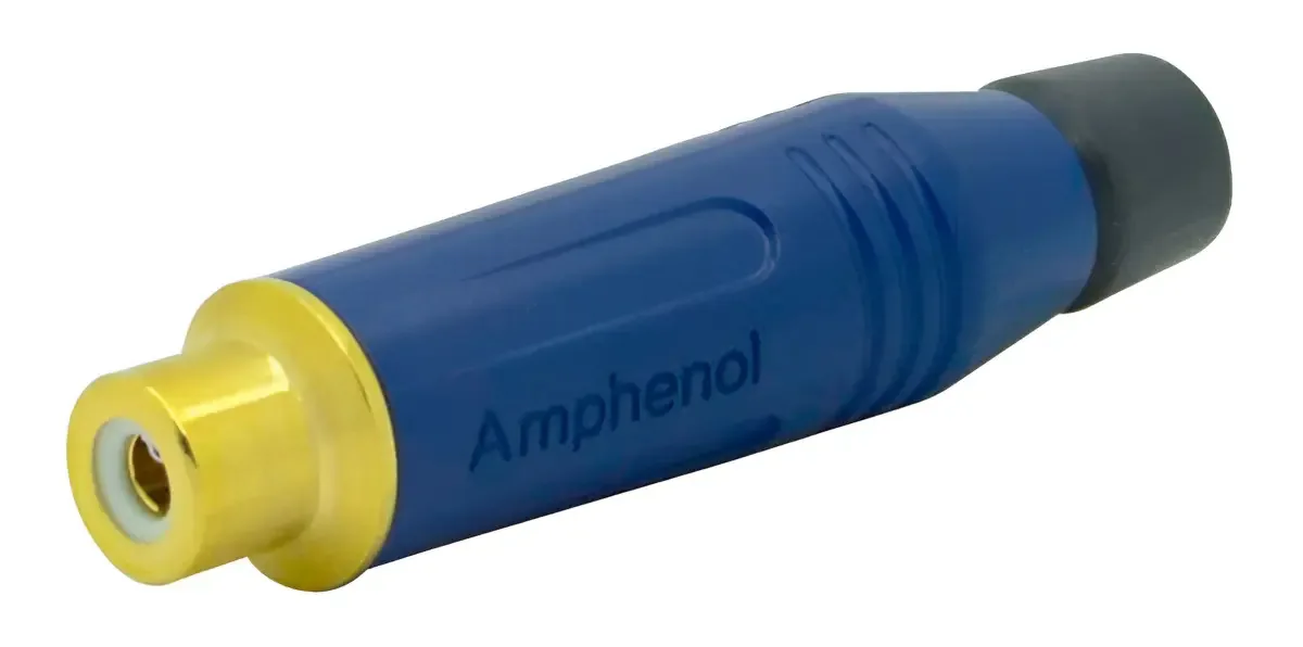 Conector RCA Fêmea Amphenol Áudio e Vídeo Automotivo com Banhado a Ouro