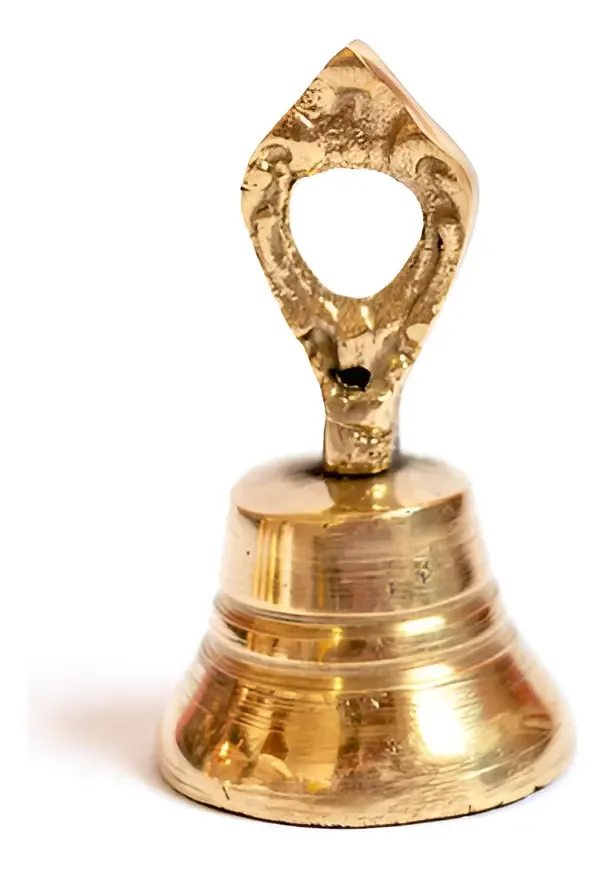 Sino De Mão Para Papai Noel Em Bronze (p)