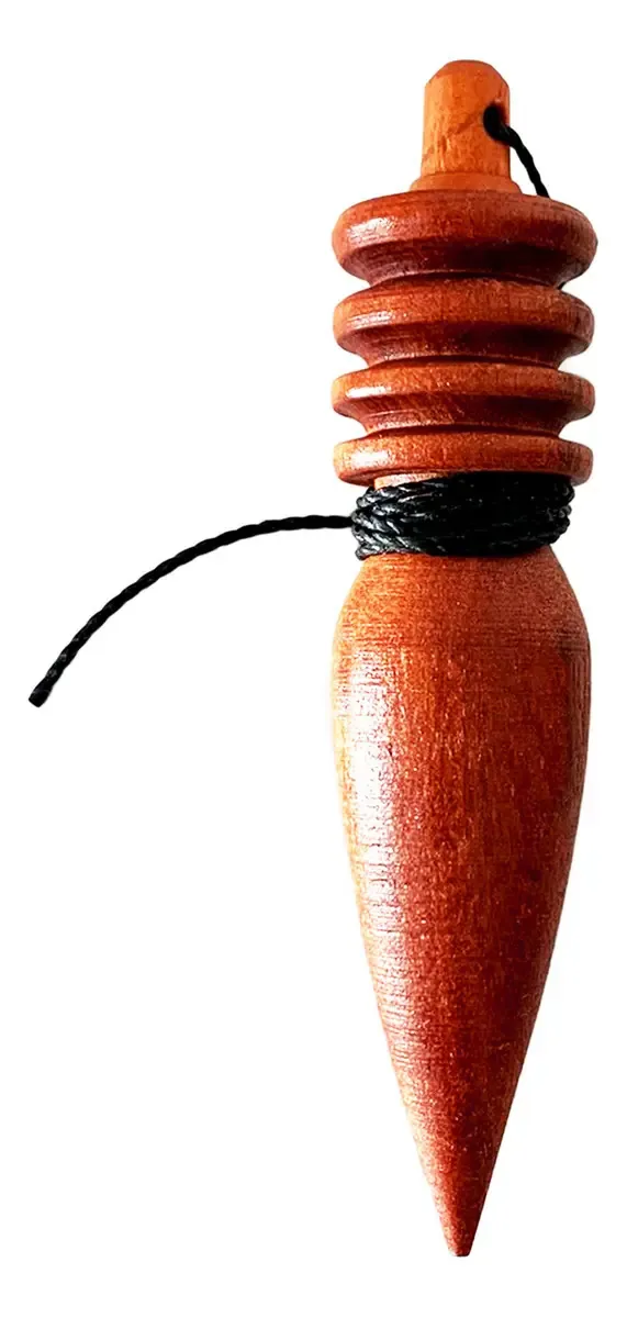 Pêndulo De Madeira Com Chumbo Para Radiestesia N2