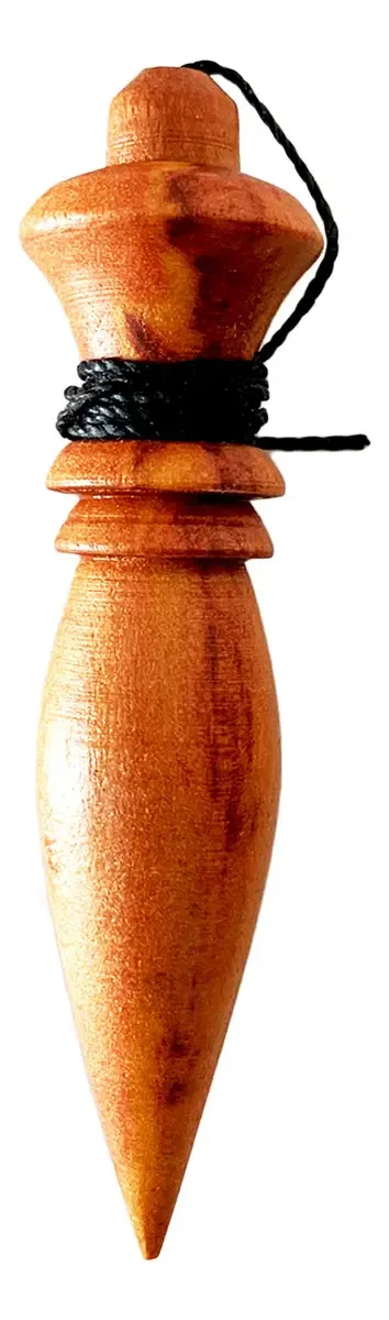 Pêndulo De Madeira Com Chumbo Para Radiestesia N3