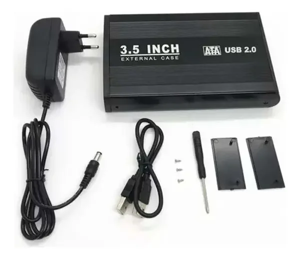 Case para HD Externo 3.5" USB 3.0 para Notebook