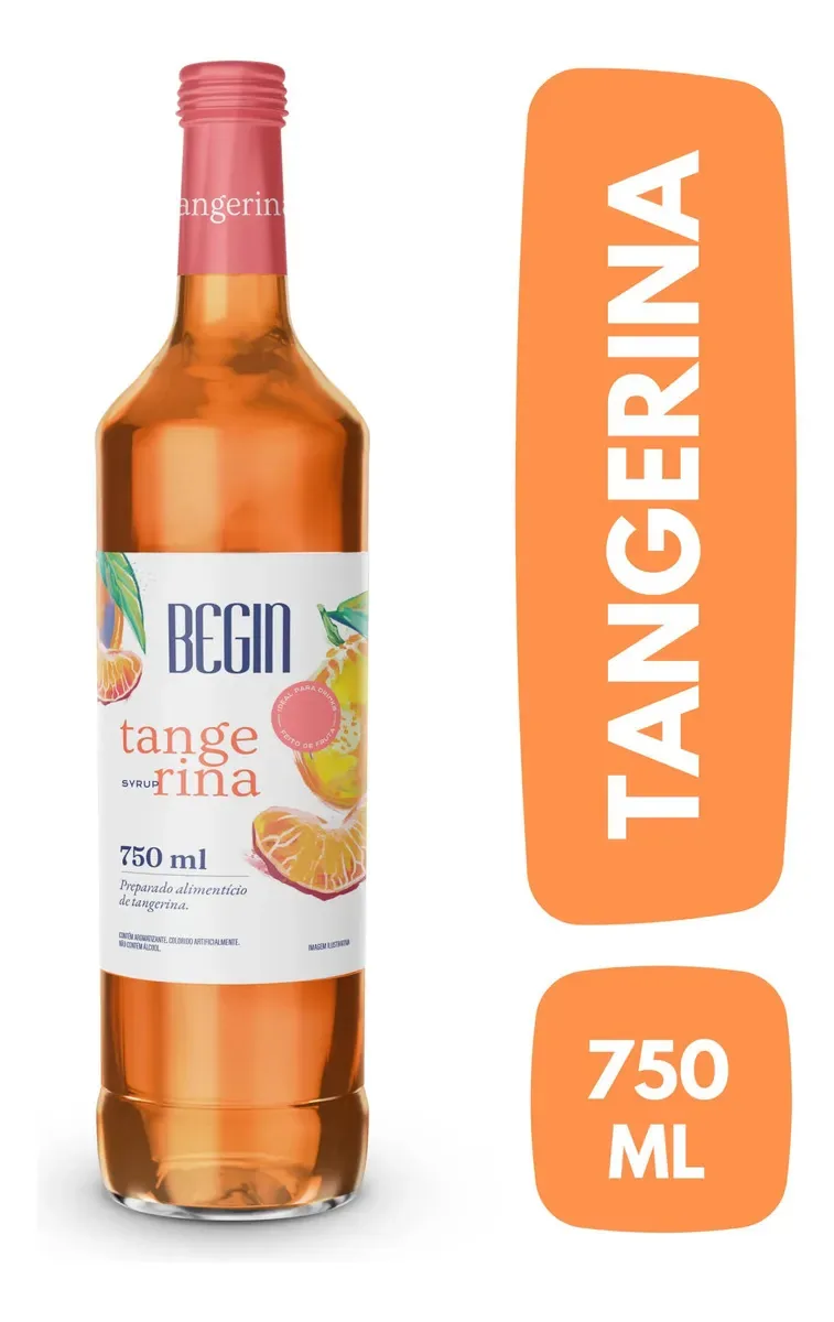 Xarope Begin De Tangerina 750ml