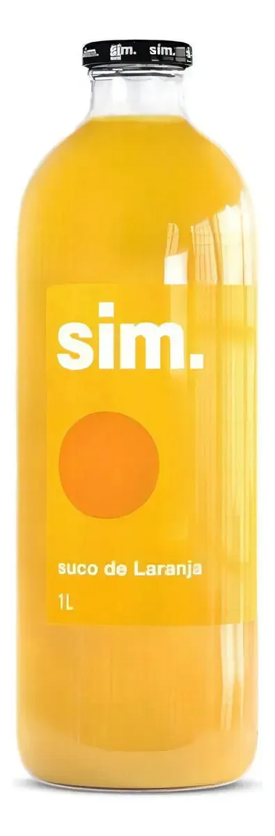 Suco Laranja Zero Açúcar Sim. Garrafa 1l