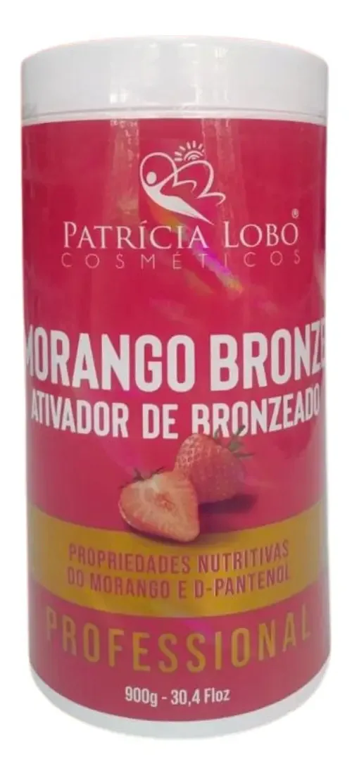 Ativador de Bronzeado Parafina Morango Patricia Lobo 850g Corpo
