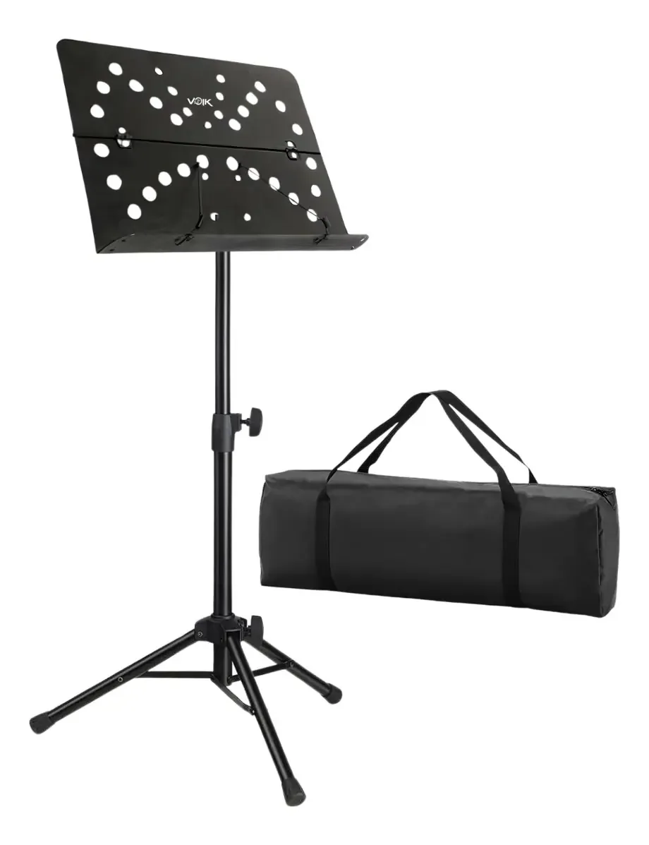 Suporte Para Partitura Reforçada Maestro Voik Ms-520 Com Bag Cor Preto