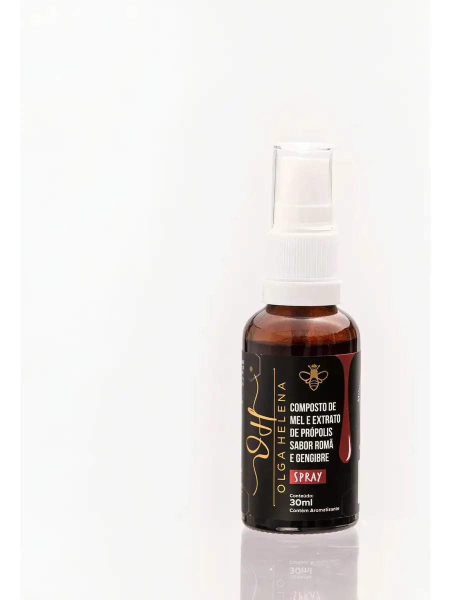 Mel E Própolis Em Spray - Sabor Romã E Gengibre