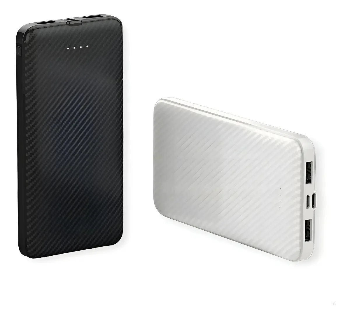 Carregador Portátil Power Bank Universal 10000mah + Cabo Usb Cor Branco