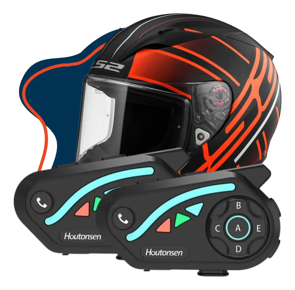 Intercomunicador Capacete Comunicador Moto V8