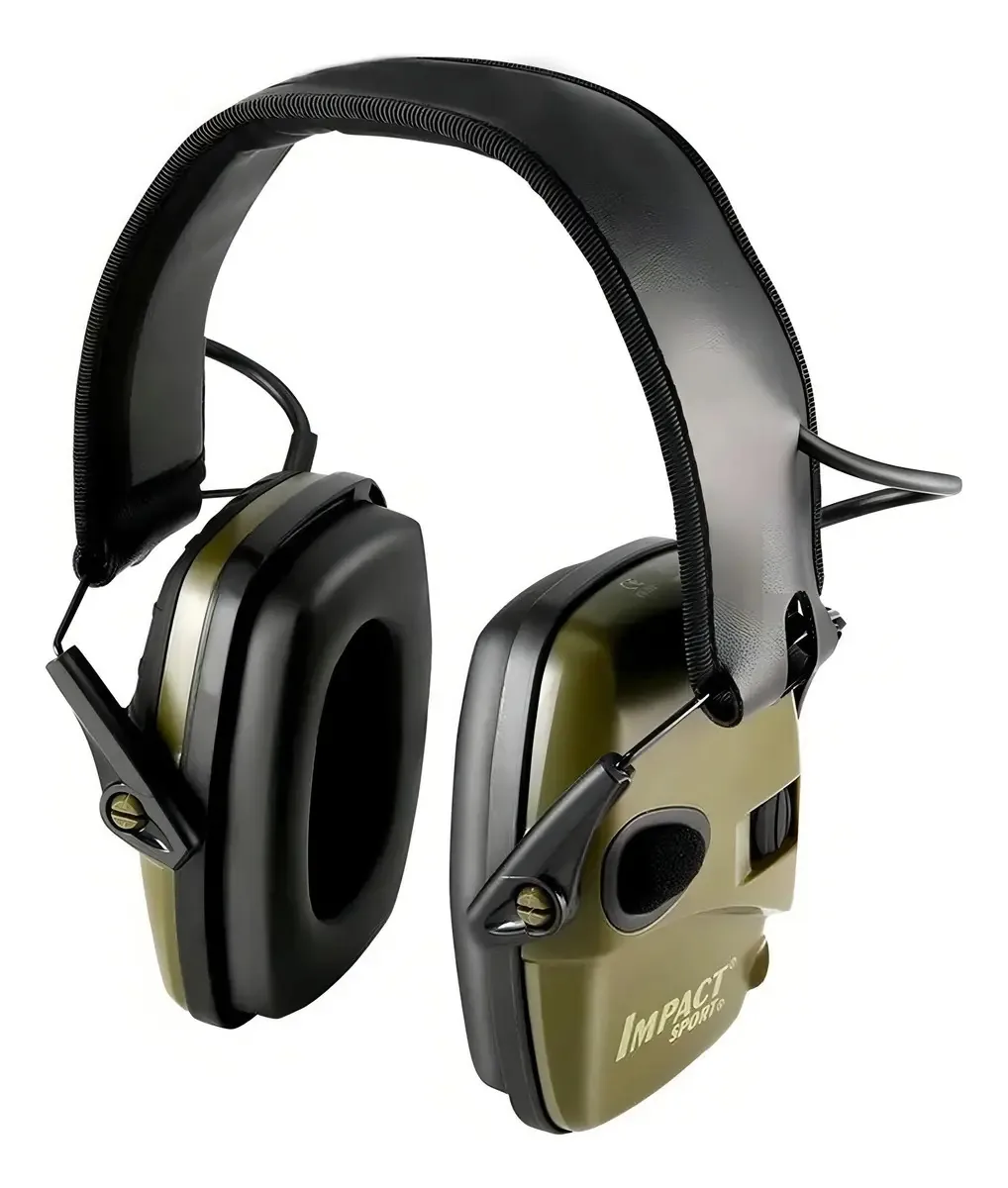 Abafador Eletrônico Impact Sport Verde 22dB Ajustável Tiro Esportivo
