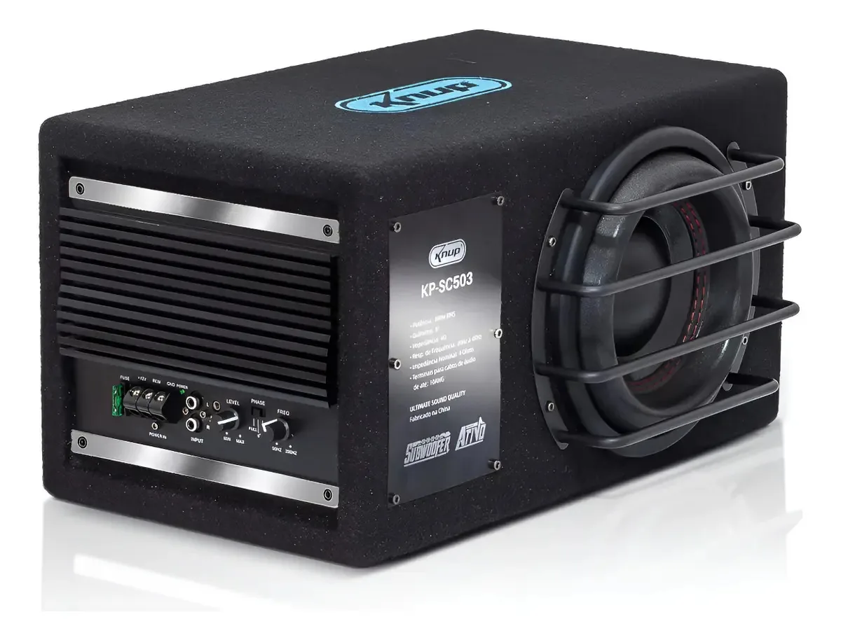 Caixa Automotiva Sc503a-ms 300w Selada Sub8 Ativa 8
