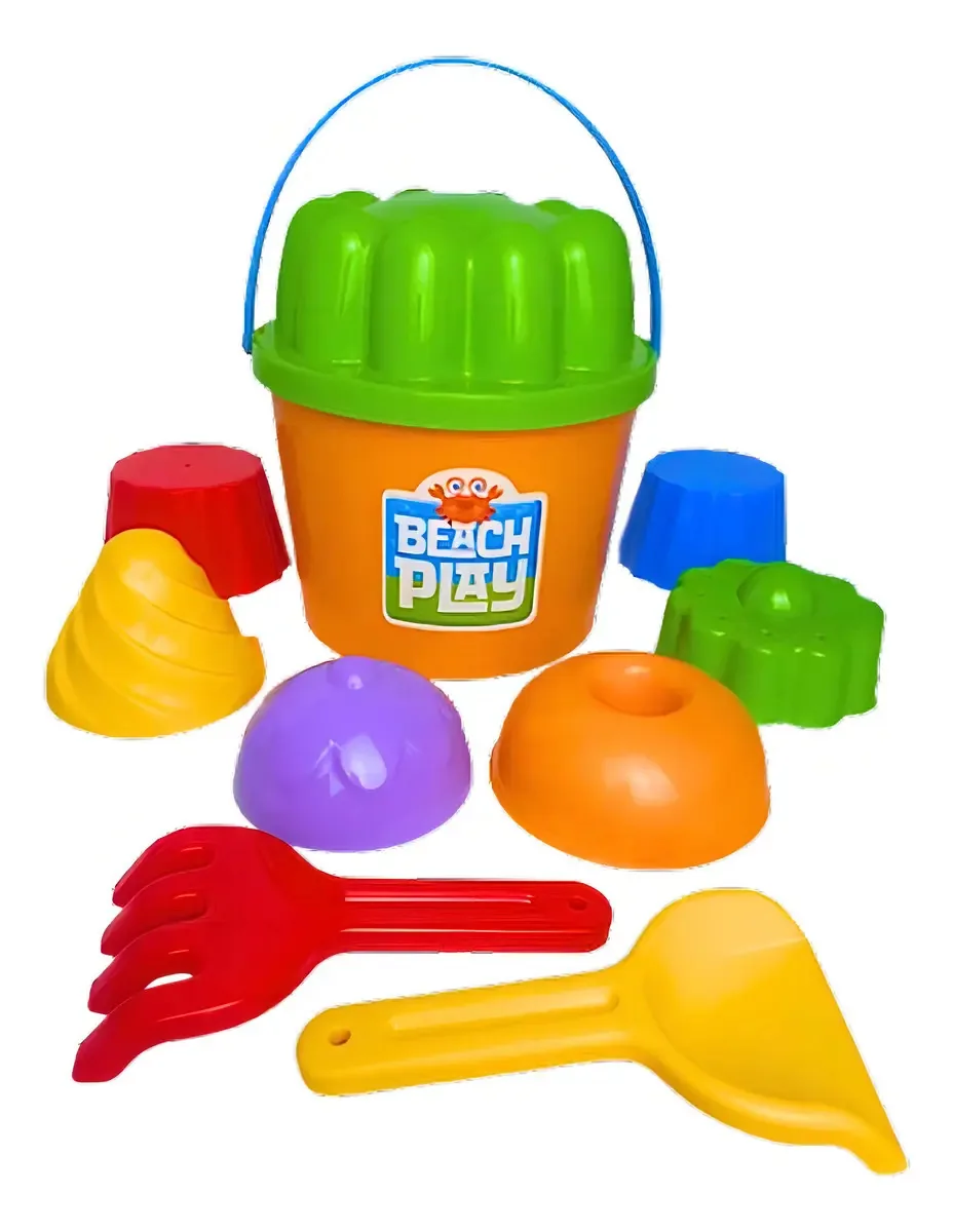 Brinquedo Balde Praia Beach Play Verde - Usual Brinquedos