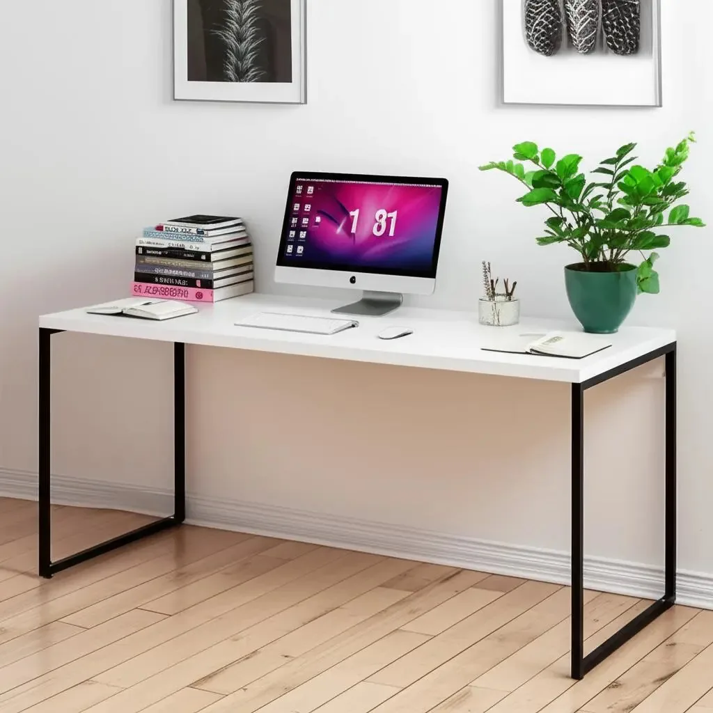 Escrivaninha Compace mdf branco Acetinado