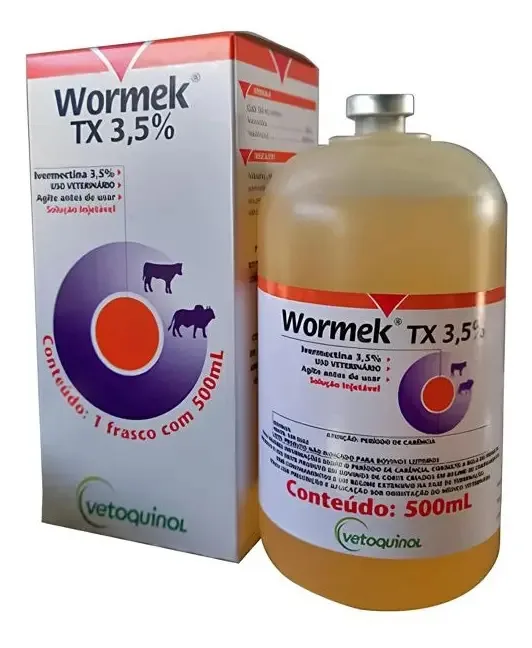 Ivermectina 3,5% Vetoquinol Wormek Líquido 500mL Bovinos