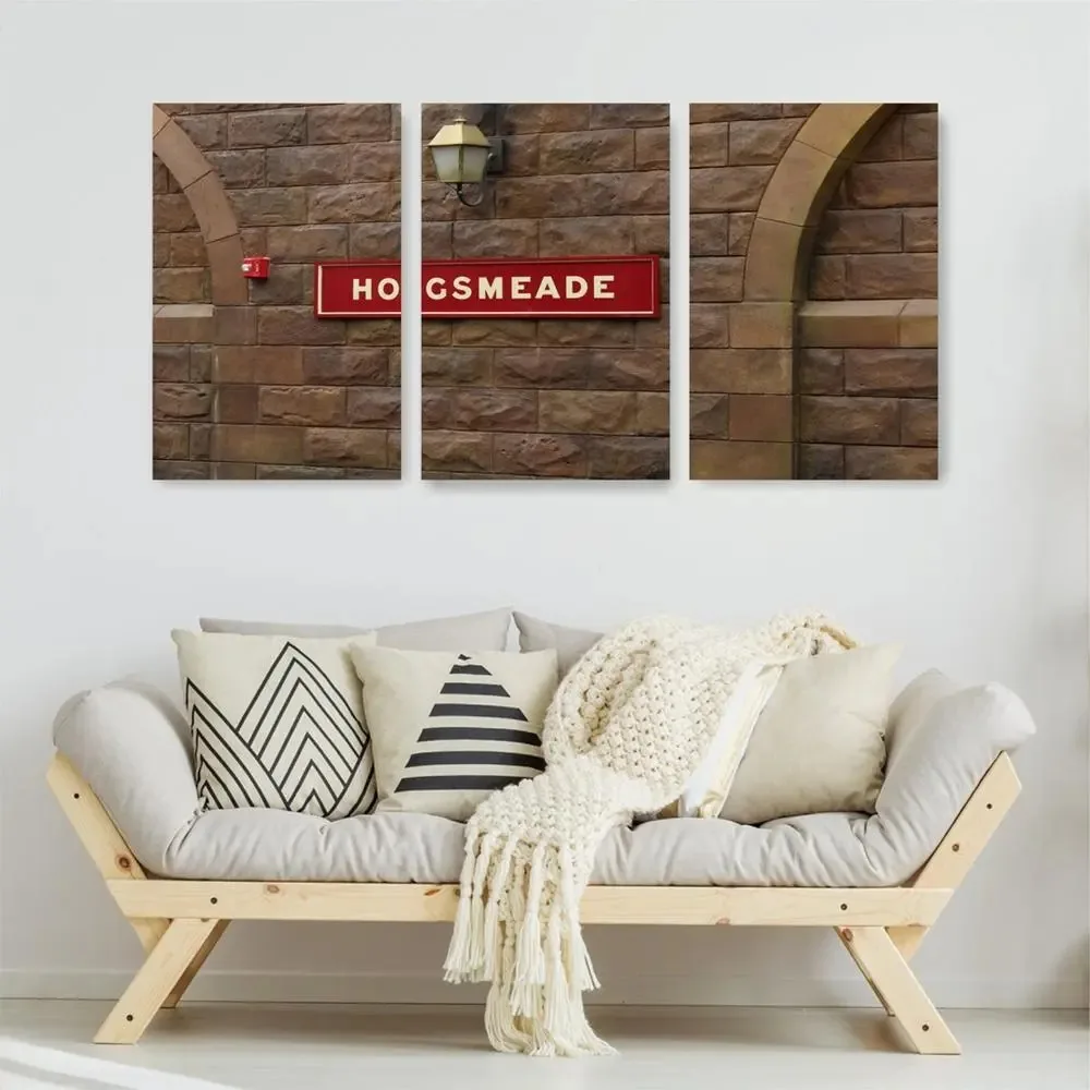 Quadro Decorativo 3 Peças Hogsmeade