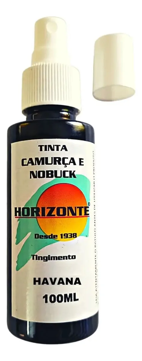 Tinta Para Camurça E Nobuck Horizonte Pincel - 100ml Havana