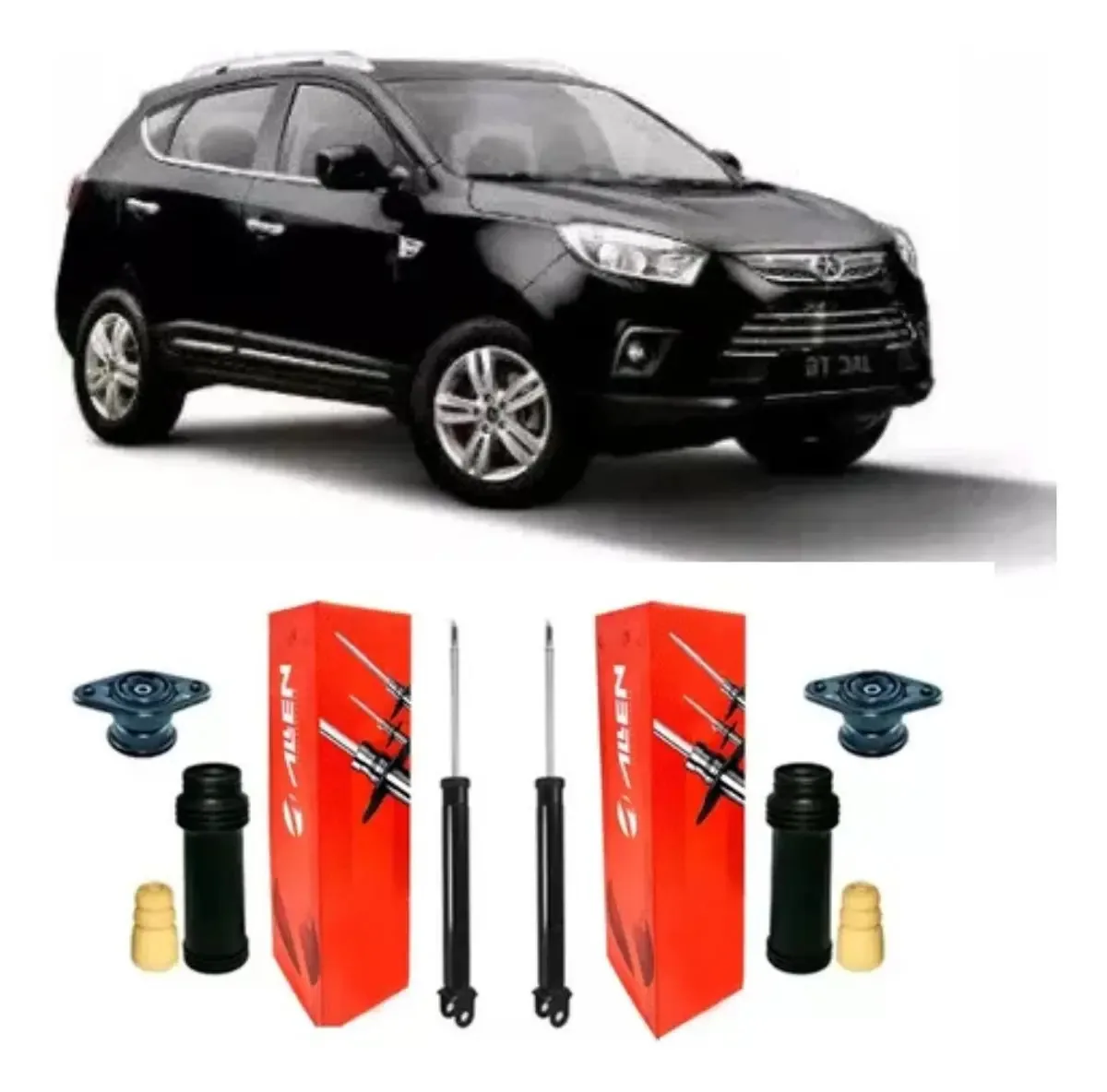 Amortecedor+ Kit Amortecedor Traseiro Jac T6 2014 2015 2016