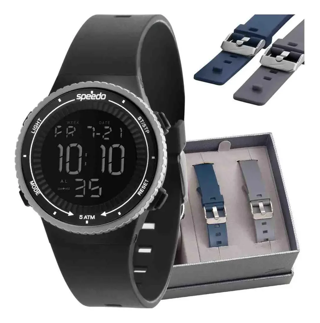Relógio Feminino Speedo 81161g0evnp1 Troca Pulseiras