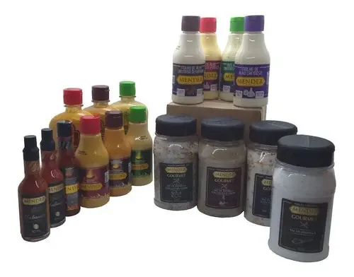 Kit Pimentas Mendez 17 Frascos Molhos Hot Cremosa Habanero