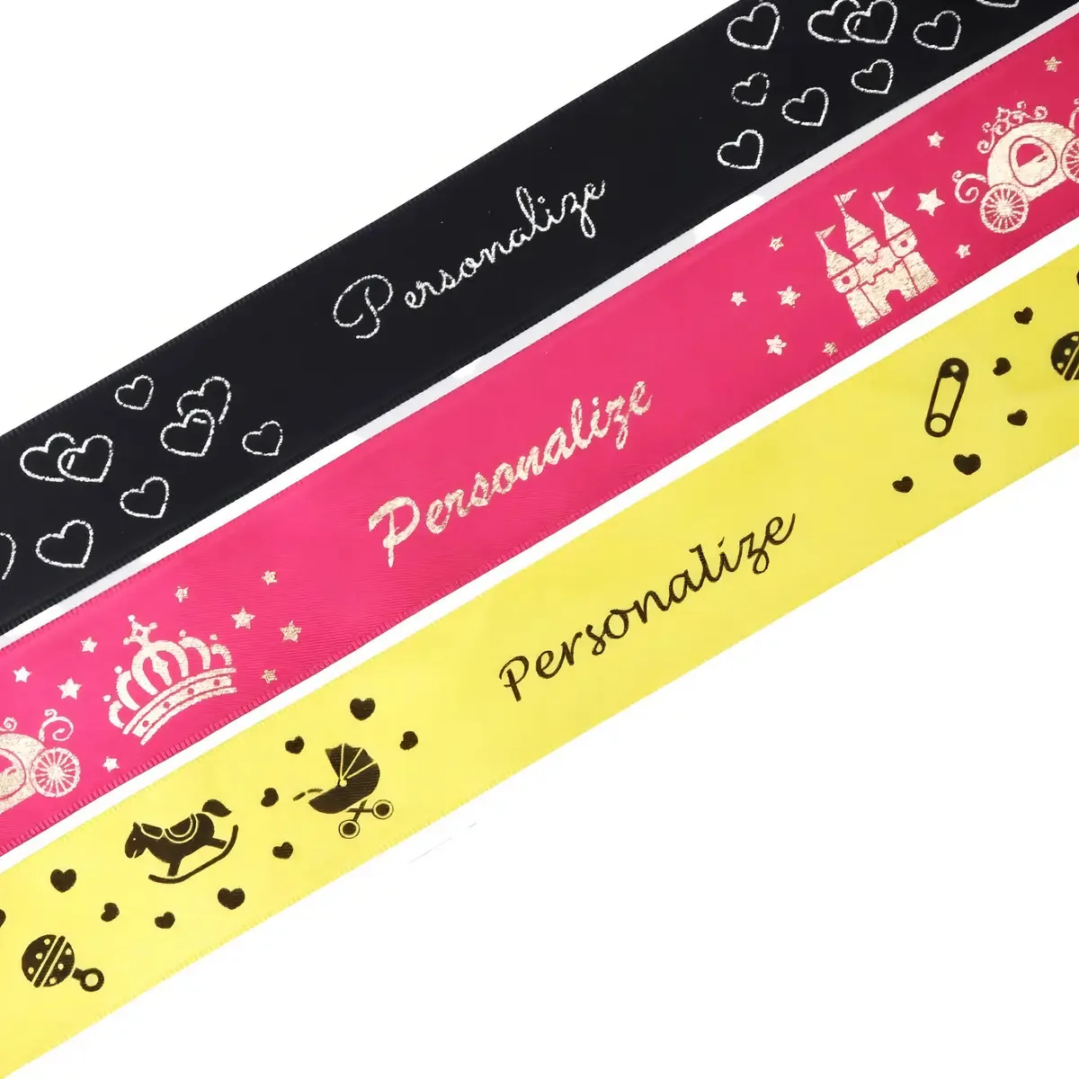 Fita de Cetim Progresso 30mm Rosa Claro Personalizada 50m para Decoração, Laços e Presentes