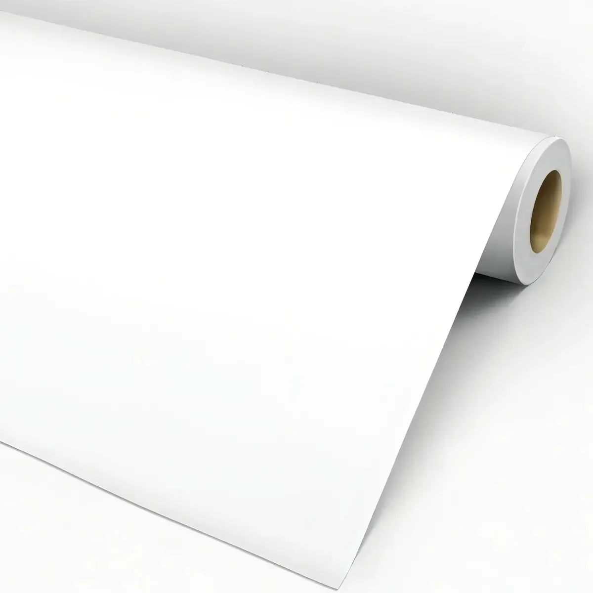 Adesivo Decorativo Rolo 5 Metros Papel Parede Branco Fosco Envelopamento Móveis Lavável