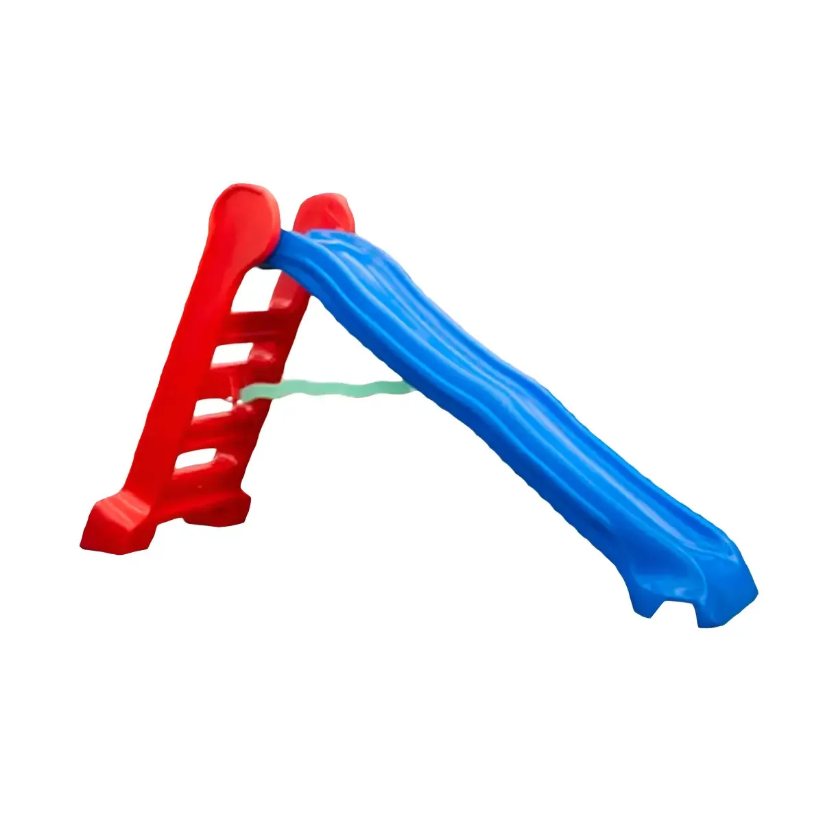 Escorregador Infantil- 4 Degraus - Premium Azul E Vermelho