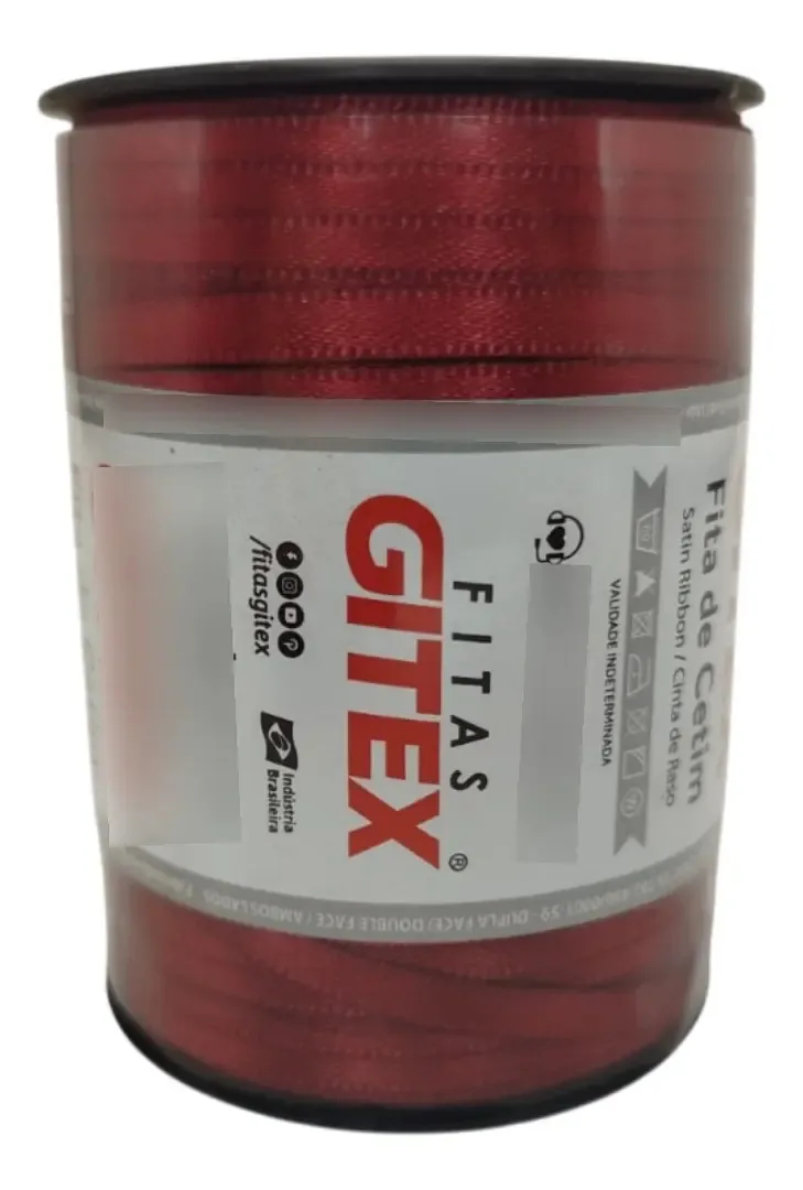 Fita Cetim 100m 4mm Bordeaux Cod9974